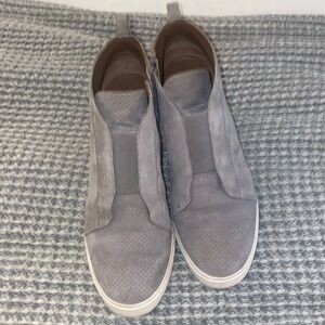 Suede Wedge Sneakers